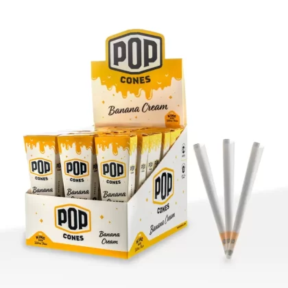 Pop Cones | Ultra Thin Pre-Rolled Cones King Size 3 Pack | 109mm – 24 Count – Various Flavors