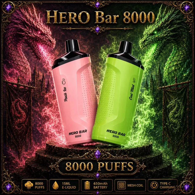 HERO Bar 8000 - Mint (WHT Series)