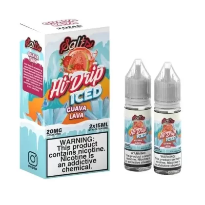 Iced Guava Lava Nicotine Salt by Hi-Drip - Size#30ml~Nicotine#20MG>50MG