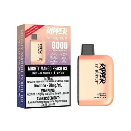 RIPPER 6000 – MIGHTY MANGO PEACH ICE