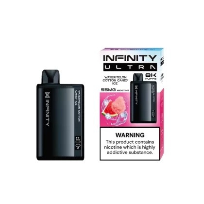 Infinity Bar Ultra Disposable – Watermelon Cotton Candy Ice 55mg (8000Puffs)
