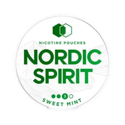 Nordic Spirit Nicotine Pouches – Sweet Mint - Strength#6mg Regular>11mg Extra Strong>9mg Strong (5743D5)