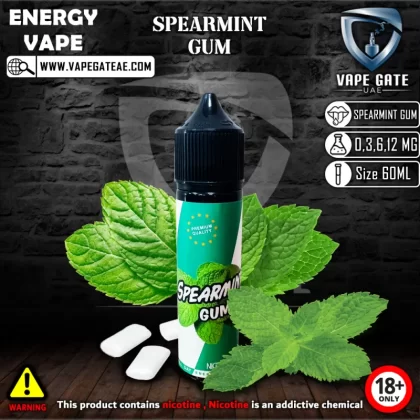 Spearmint Gum - by Energy Vape 60ml E Juice - 60 ml / 3 mg