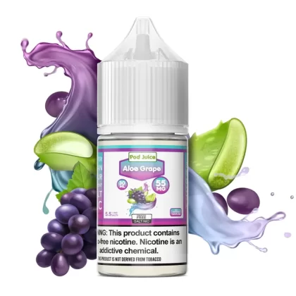 Pod Juice – Aloe Grape Freeze 30ml - Vape Product, Vape Product (4D7AD9)