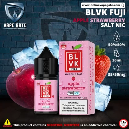 APPLE STRAWBERRY ICE - BLVK FUJI SALTS - 30ML - 50 mg / 30 ml