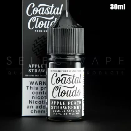Coastal Clouds – Apple Peach Strawberry Nic Salt 30ml