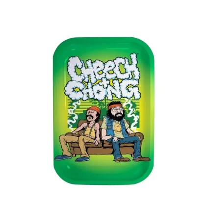 G-Rollz Cheech & Chong In da Chair Rolling Tray – Medium Green Limited Edition