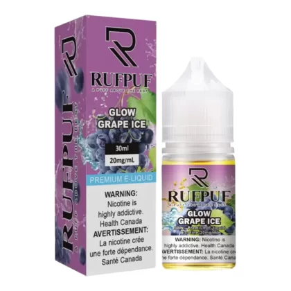 RufPuf Glow Grape Ice Nic Salt – 30ml - Vapebazaar Pk