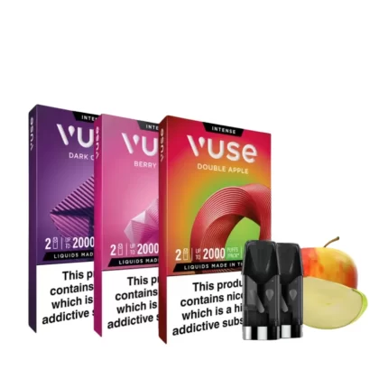 Vuse Intense Refill Pack 10mg (1.0%) - Apple Sour, Banana Ice; Vape Product