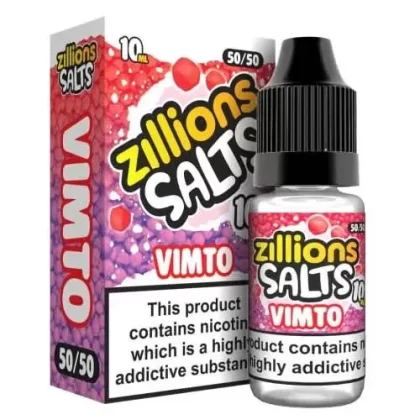 Vimto Zillion Salts 10ml Nic Salt E-Liquid – Pack of 5
