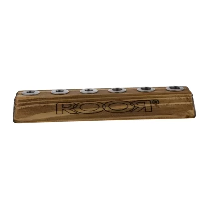 RooR® | Wooden Bowl Holder | 14mm/19mm – 6 Hole – Dark Wood - Ejuicewarehouse