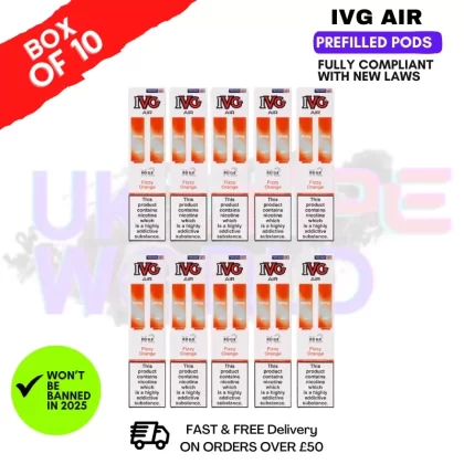 Fizzy Orange IVG AIR Prefilled Pod Box Of 10