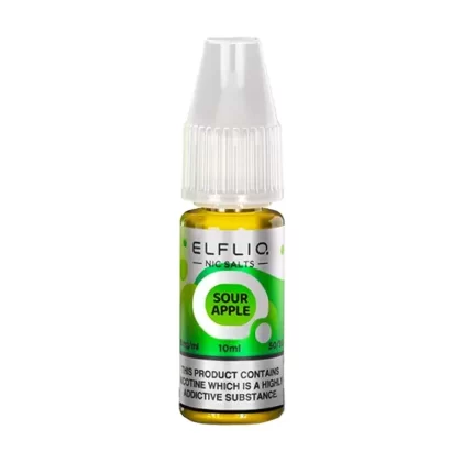 Elf Bar ElfLiq Sour Apple E Liquid 10ml - Nicotine Strength#20mg>10mg