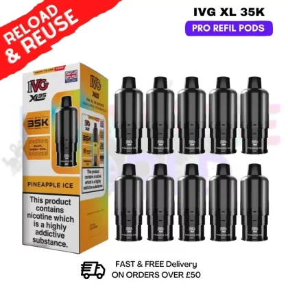 Pineapple ice IVG XL 35K Replacement Pods Box Of 10