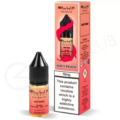 Juicy Peach Nic Salt E-Liquid by Elux Legend - Ecigpremium