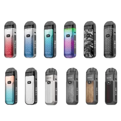 SMOK Nord 5 80W Pod Kit - 7-Color Dart, Beige White Leather (D75443)