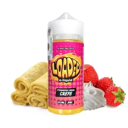 Strawberry Cream Crepe 100ml – Loaded
