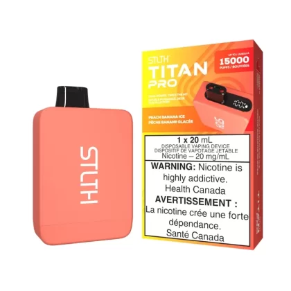 STLTH Titan Pro (15K) Peach Banana Ice Disposable Vape