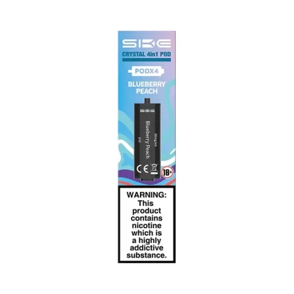 SKE Crystal 4 in 1 Pods – Blueberry Peach (5 or 10 Packs)
