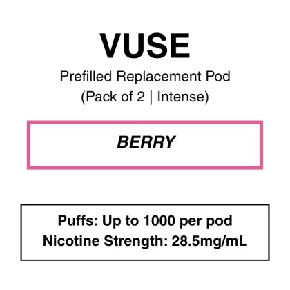 Vuse eLiquids – Berry – Prefilled Replacement Pods – Pack of 2