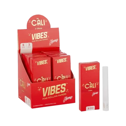 Vibes – The Cali – 2 Gram - color#Ultra Thin (Black)>Rice (Blue)>Organic Hemp (Green)>Hemp (Red)~size#24pk~style#cali2g