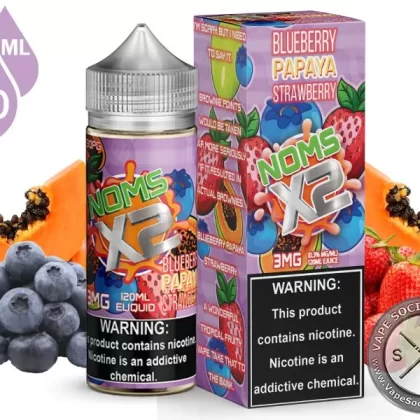 Blueberry Papaya Strawberry NOMS X2 120ml