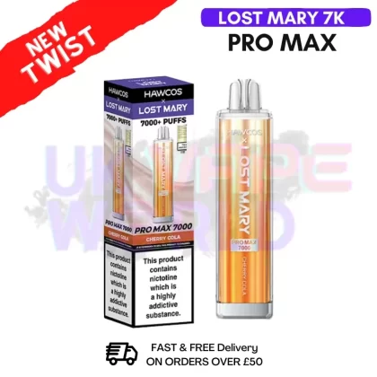 Cherry Cola Lost Mary 7K 7000 Puff Pro Max Bar