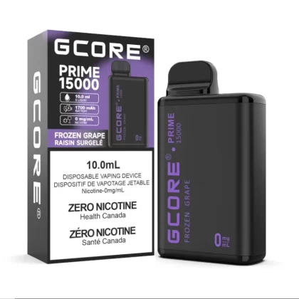 Gcore Prime Frozen Grape 15K Nicotine Free - STRENGTH#0MG>0MG (ONT-TAX)