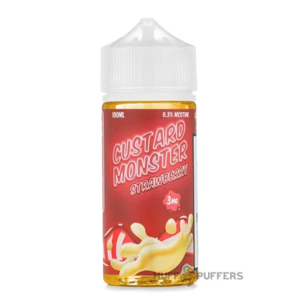 Custard Monster – Strawberry 100mL - Nicotine Strength#3mg>6mg
