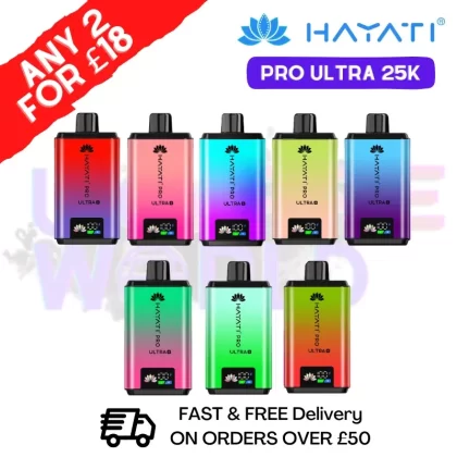 Hayati 25K Pro Ultra Plus 25000 Puff Pod Kit – 2 FOR £18