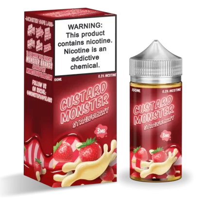 Custard Monster Strawberry Custard 100ml Vape Juice - Eightvape