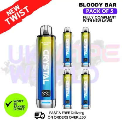 Mix Bear Bloody Bar Crystal 10K Puff Pack Of 5