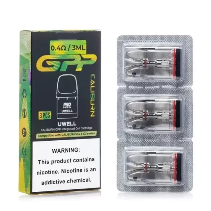 Uwell Caliburn GPP Pods - 0.4 Ohm, 0.6 Ohm (0387F7)