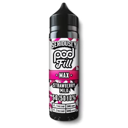 Strawberry Milk Shortfill by Seriously Pod Fill Max - 0 mg/ml (03D6D1)