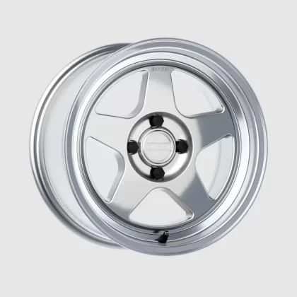 Kansei K12H KNP 15x8in / 4×100 BP / 25mm Offset / 73.1mm Bore – Hyper Silver Wheel