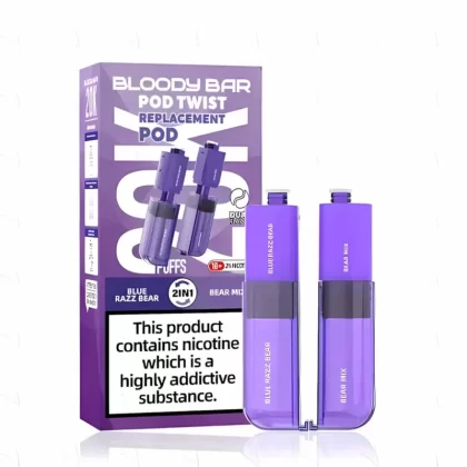 Bloody Bar Pod Twist 20K Prefilled Pods - Blueberry Raspberry/ Cherry Ice