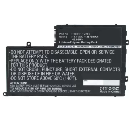 Batteries N Accessories BNA-WB-L9593 Laptop Battery – Li-ion, 11.1V, 3870mAh, Ultra High Capacity – Replacement for Dell TRHFF Battery
