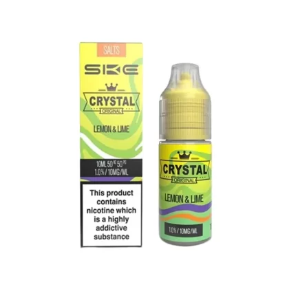 SKE Crystal Salts Lemon & Lime E Liquid 10ml - Nicotine Strength#20mg>10mg