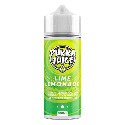 Pukka Juice Lime Lemonade Vape Juice 100ml - Size#0 Nic Shots>1 x 18mg Nic Shot>2x 18mg Nic Shot