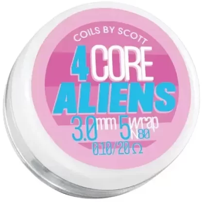 Handmade Coils by Scott 0.10 4 Core Aliens - Ecigdepot