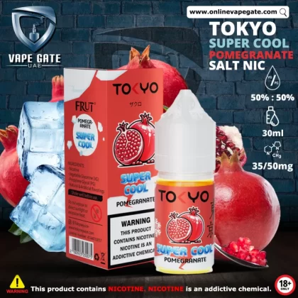 Tokyo Super Cool Pomegranate Saltnic 30ml - 20 mg - 30 ml
