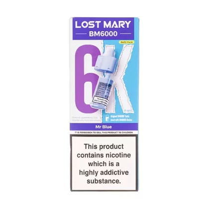 Mr Blue BM6000 Prefilled Pod + Refill by Lost Mary