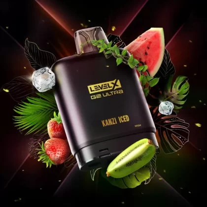 Level X G2 Ultra Flavour Beast X Twelve Monkey Pods – Kanzi Iced, 50K Puffs