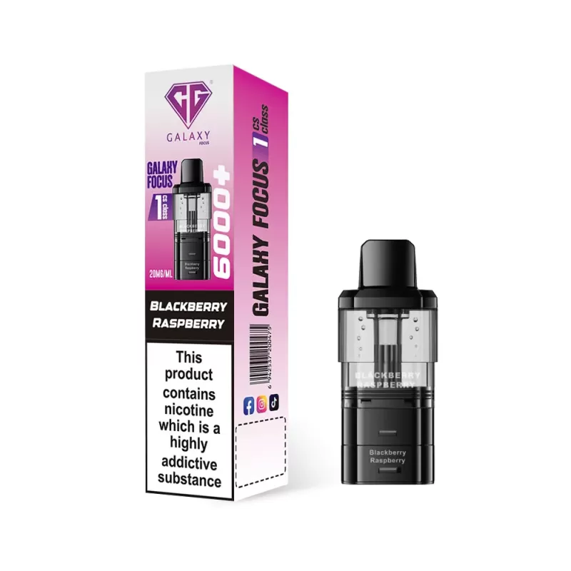 Crystal Galaxy Focus 1 6000 Pods - Strawberry Raspberry Ice - Image 2