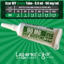 Czar Nicotine Tube Green 90 - Eliquidsupply