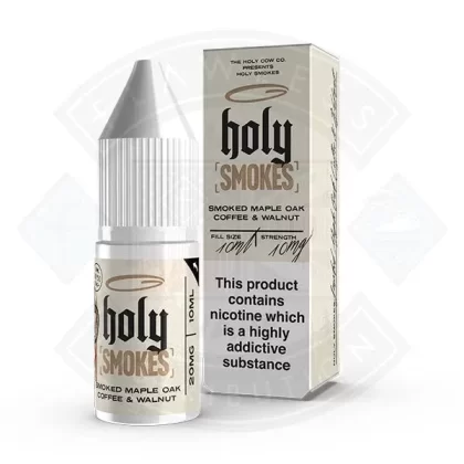 Holy Smokes Salts – Smoked Maple Oak Coffee & Walnut 10ml