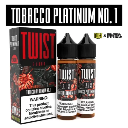 TWIST Menthol & Tobacco Premium E-Liquid 60ml 2pk - Tobacco Gold No. 1 / 0mg - Skullvaping