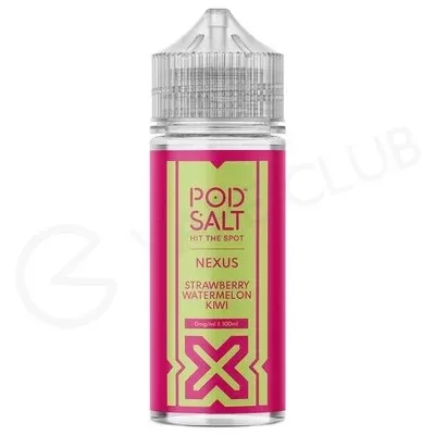 Strawberry Watermelon Kiwi Shortfill E-Liquid by Pod Salt Nexus 100ml