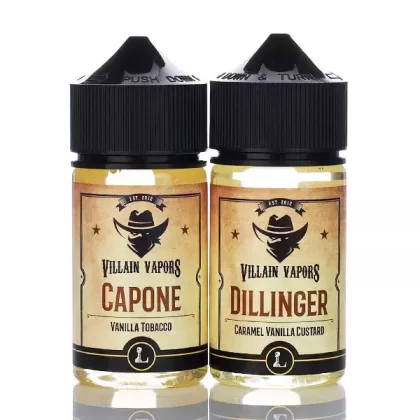 Villain Vapors E-Liquid - No Nicotine Vape Juice - 60ml - Dillinger