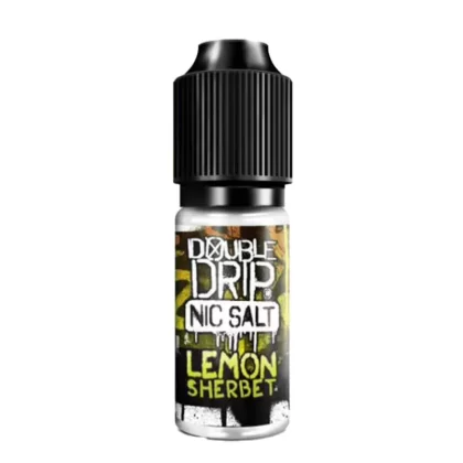 Double Drip Lemon Sherbet Nic Salt Vape Juice - 10 Pack - Strength 10mg
